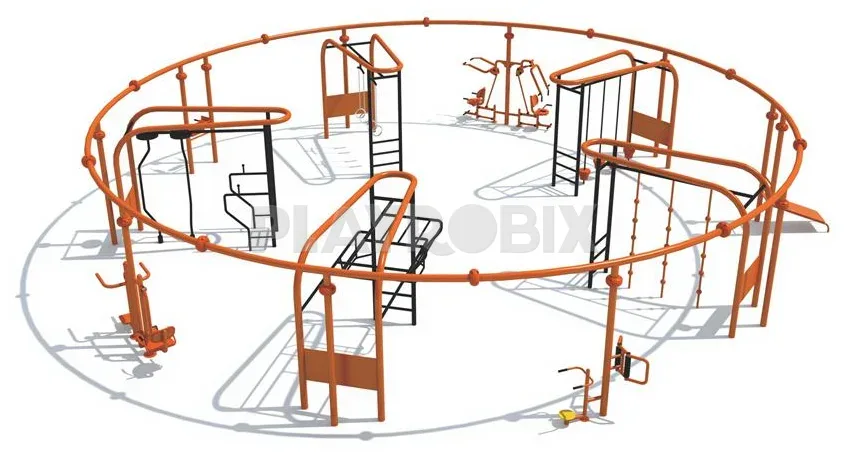 Circuito circular de entrenamiento multiestación