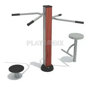 Estación de giro de cintura con asiento