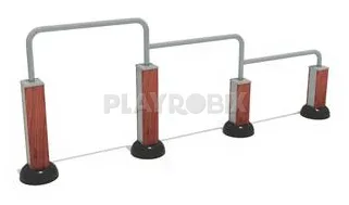 Barras de estiramiento de tres alturas