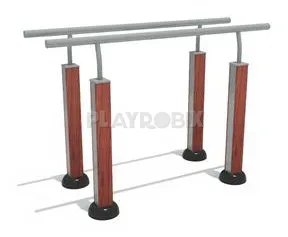 Barras paralelas estilo madera
